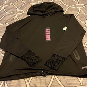 Nine West Active hooded long sleeve shirt